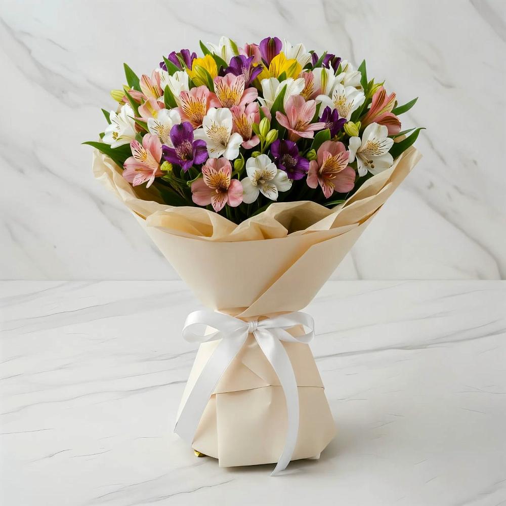 Букет цветов из: Альстромерии в Аллерое