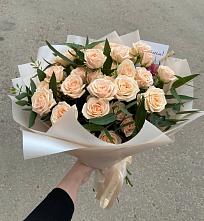 Букет Кремовые розы Латте в Аллерое