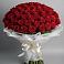 Букет 101 Красная роза Блэк Мэджик в Аллерое