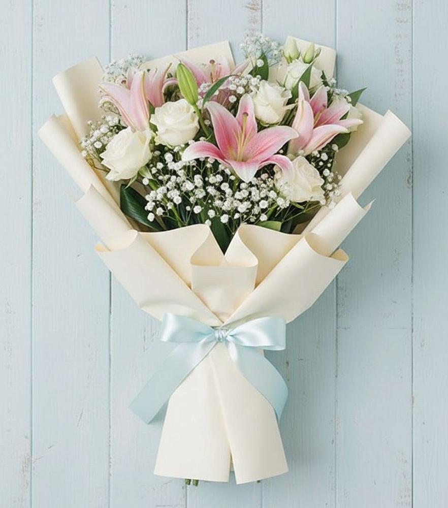 Букет цветов из: Лилии в Аллерое