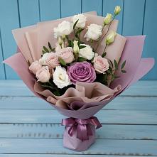 Букет цветов из:  Розы и Лизиантусы в Аллерое