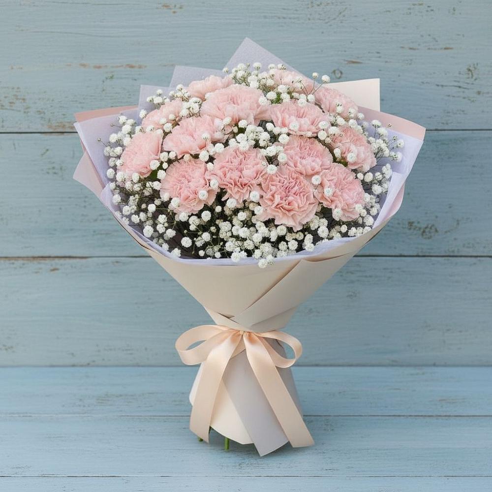 Букет цветов из: Гвоздики в Аллерое