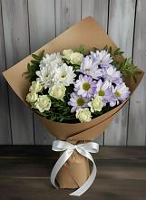 Букет цветов из:  Хризантемы и Розы в Аллерое