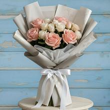 Букет цветов из:  Розы #REPLACE_PRED# Аллерое