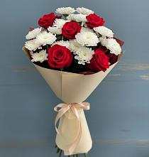 Букет цветов из:  Розы и Хризантемы в Аллерое