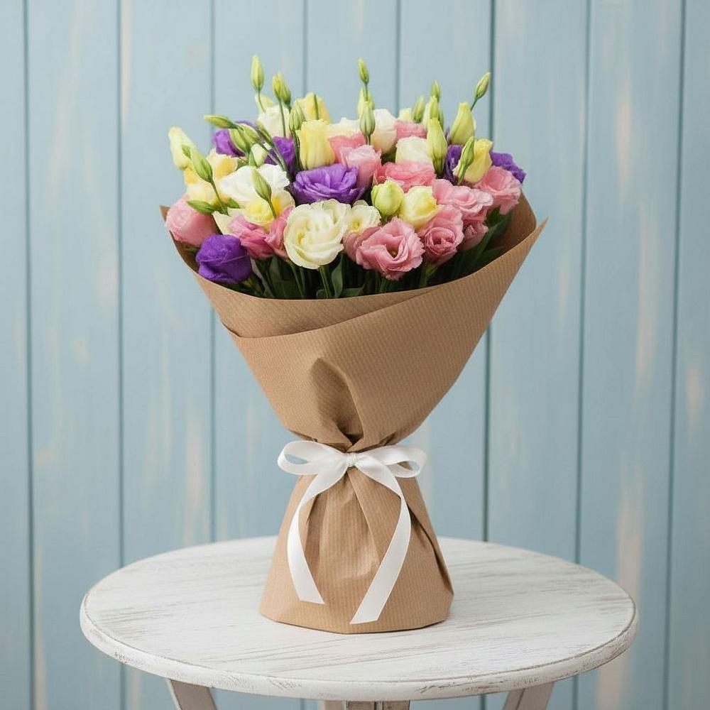 Букет цветов из: Лизиантусы в Аллерое