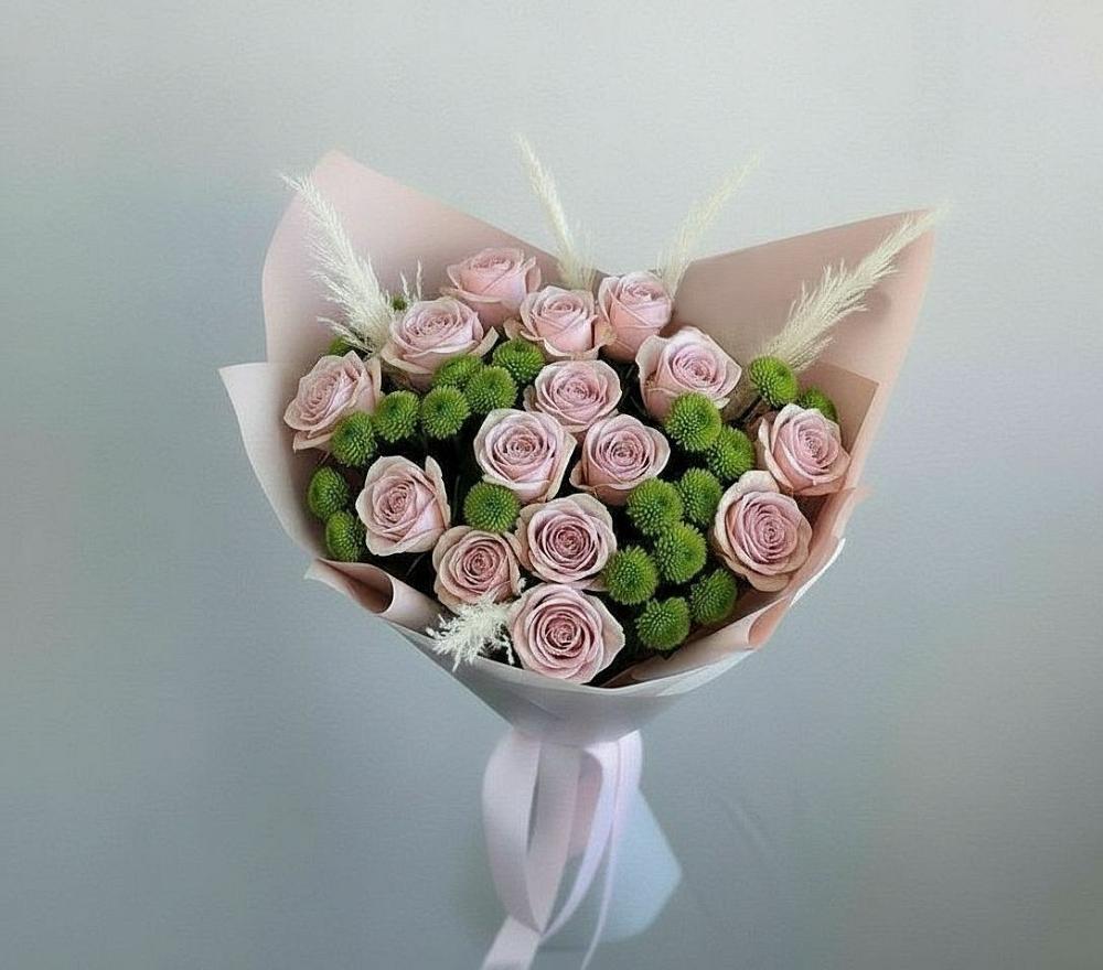 Букет цветов из: Розы и Хризантемы в Аллерое