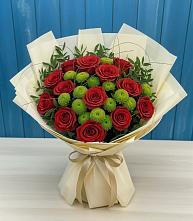 Букет цветов из:  Розы и Хризантемы в Аллерое