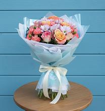 Букет цветов из:  Хризантемы и Розы в Аллерое