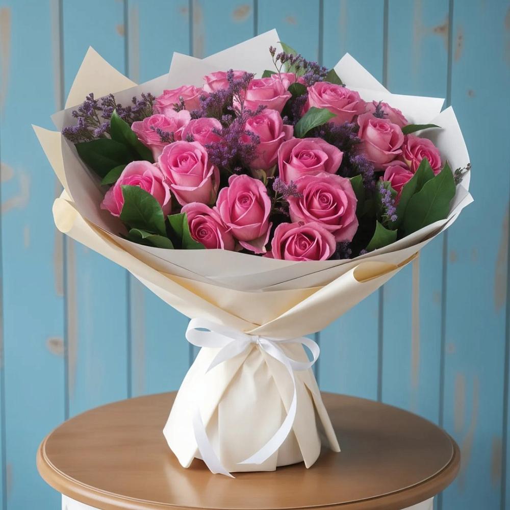 Букет цветов из: Розы в Аллерое