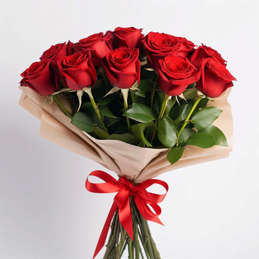 Букет 11 Красных роз Эдлесс Лав в Аллерое